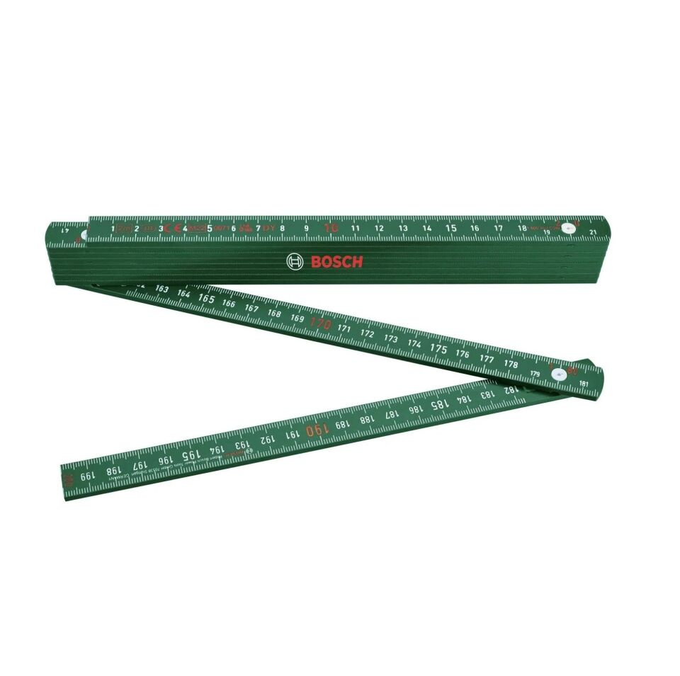 Bosch 1600A02ET4 Plastik Fiberglas Katlanır Metre 2 Metre