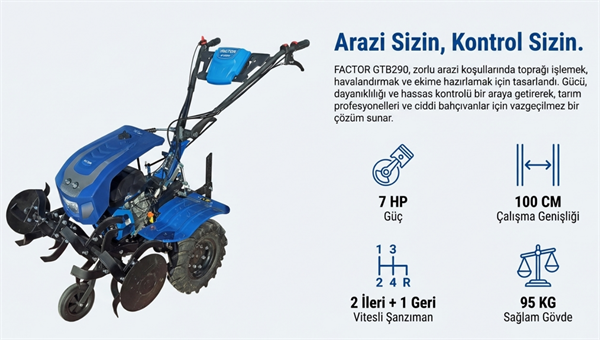 Factor Çapa Makinası Benzinli GTB290