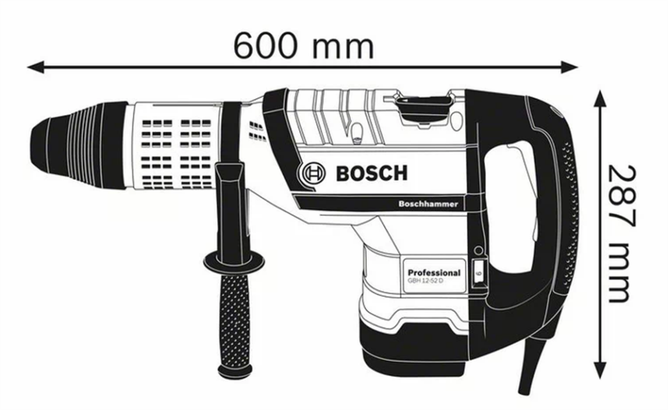 Bosch Profesyonel GBH-12-52D 1700W Sds-Max Kırıcı Delici