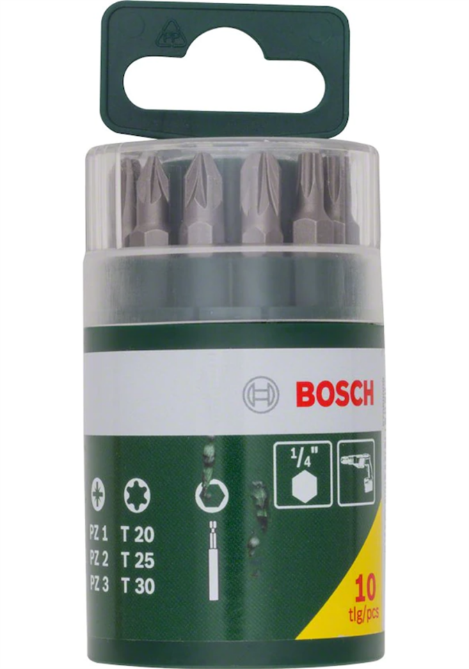 Bosch Vidalama Uc Seti 10 Parça 2607019452
