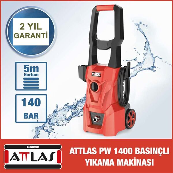 Attlas PW 1400 Basınçlı Yıkama Makinası 140 Bar