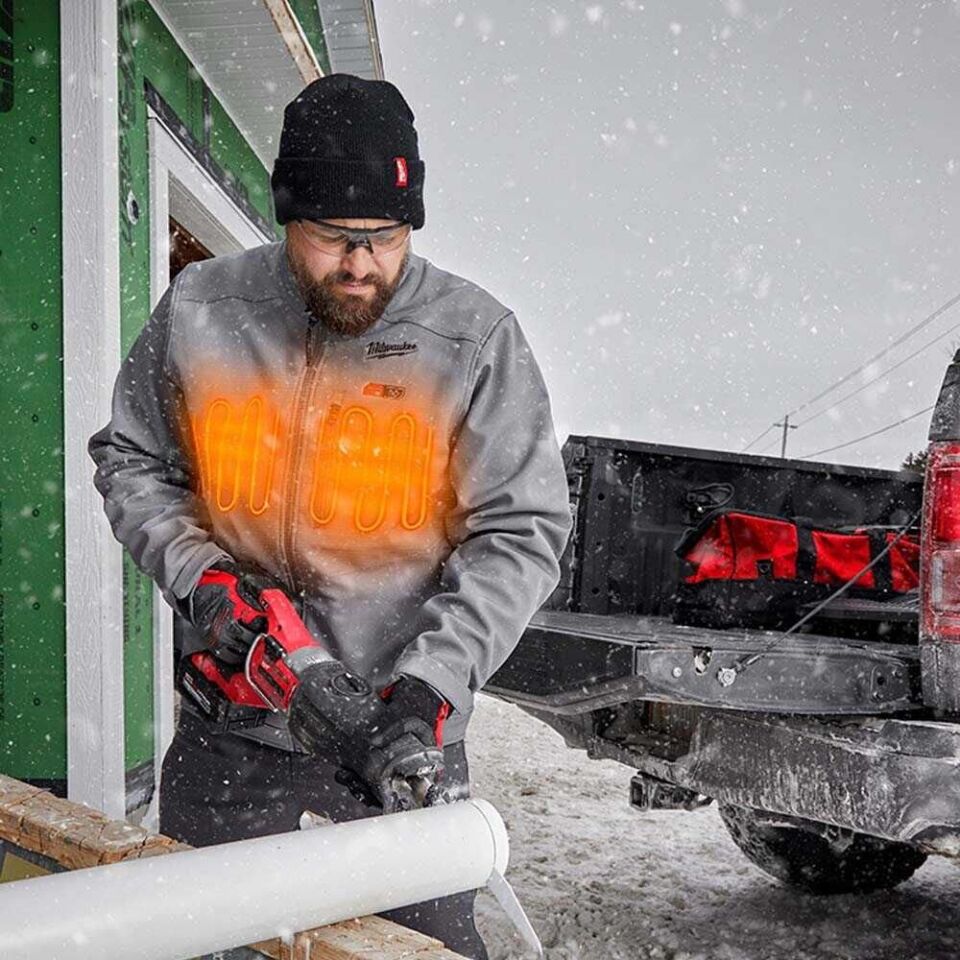 Milwaukee M12 Hj Grey 5-0 Isıtıcılı Mont Gri XL 4933478975