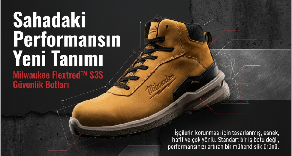 Milwaukee Flextred Ayakkabı S3S 1M171311 Esd 45 NO 4932493749