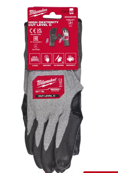 Milwaukee 2.Derece Kesik Korumalı Eldiven 10/XL 4932480494