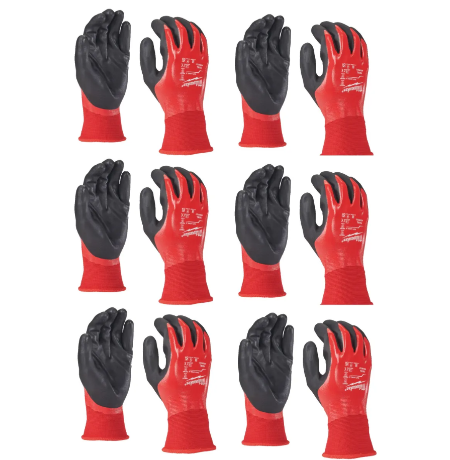 Milwaukee Sıvı ve Yağ 1.Derece Kesik Korumalı Eldiven 9/L PK(12) 4932493225