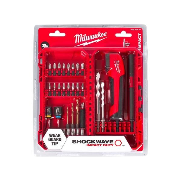 Milwaukee Shockwave Köşe Adaptörlü Bits Uç Seti 35 Parça 4932493653