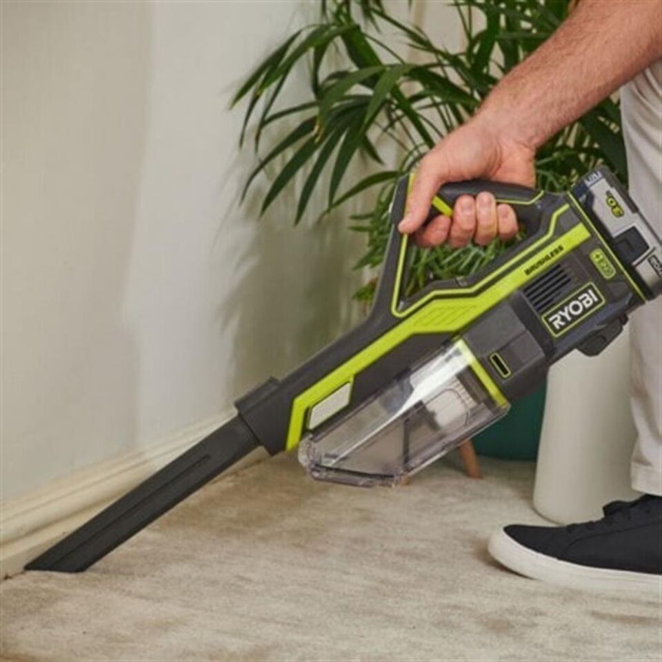 Ryobi R18SV7-140G Dikey El Süpürgesi 18V Kömürsüz Akülü