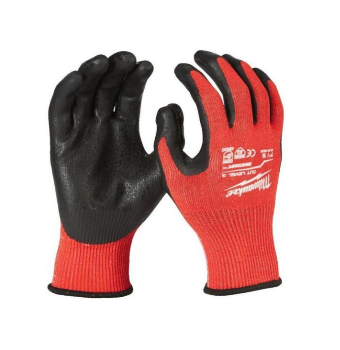 Milwaukee 3.Derece Kesik Korumalı Nitril Eldiven 9/L PK(12) 4932479013