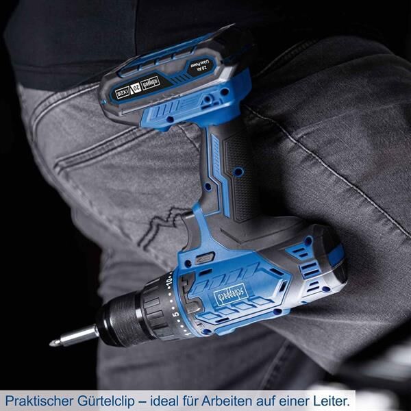 Scheppach C-DTB74/2-X Şarjlı Matkap 20V 2x2AH Akülü 74 Parça Aksesuar Seti