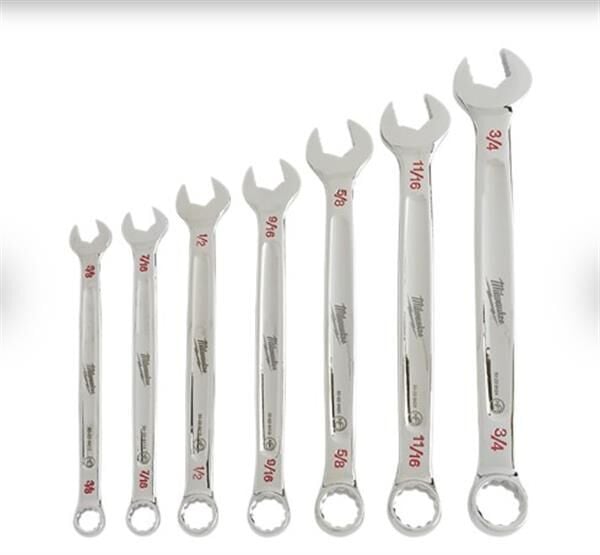 Milwaukee Kombine Anahtar Seti Metrik 7 Parça Max Bıte 48229407