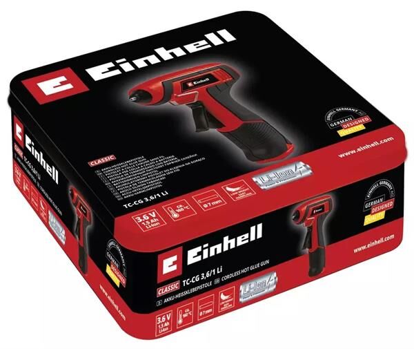 Einhell TC-CG 3,6/1 Lİ Akülü Silikon Mum Tabancası 4522190