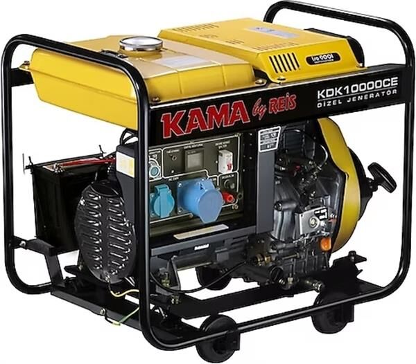 Kama KDK10000CE 9.4 KVA İpli Marşlı Dizel Monofaze Jeneratör 220V