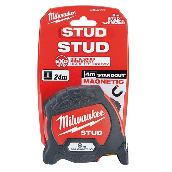 Milwaukee Stud Şerit Metre Manyetik 8MT 4932471627