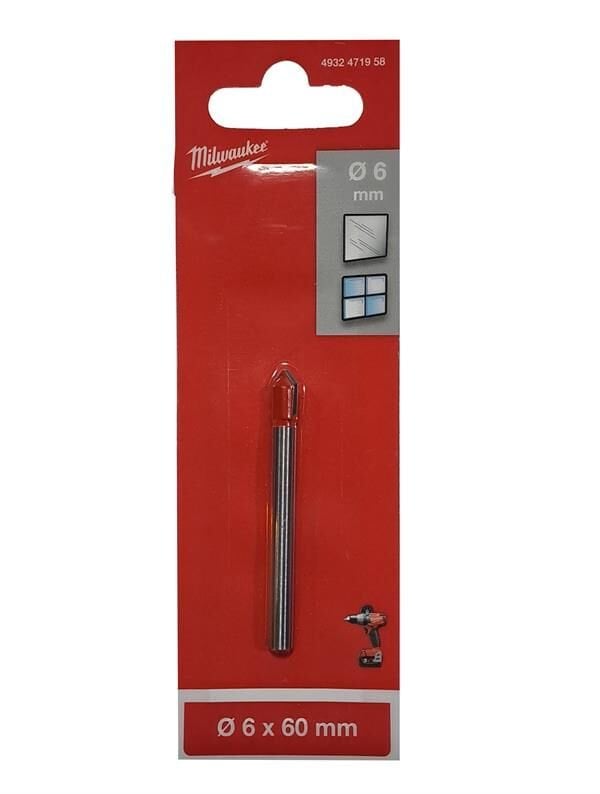 Milwaukee Cam-Seramik Matkap Ucu 6 Mm X 60  Mm 4932471958