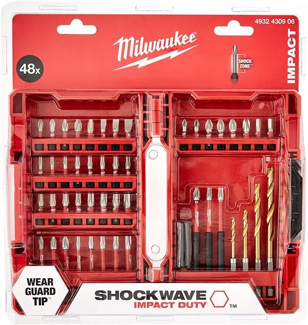 Milwaukee 48 Parça Shockwave Impact Duty Vidalama Bits Uç Seti 4932430906