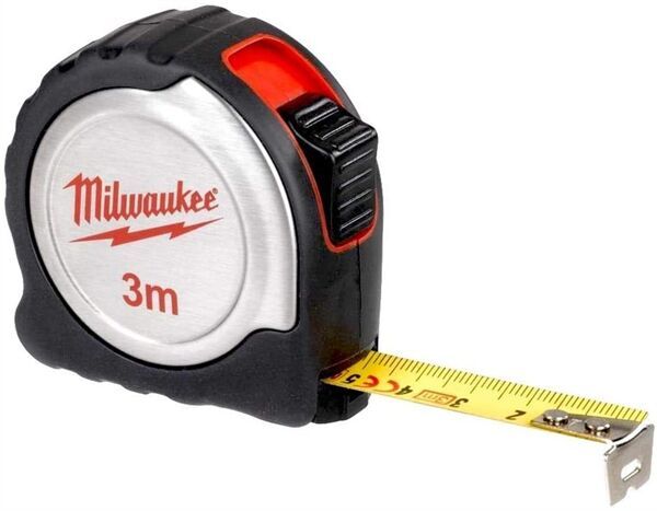 Milwaukee T4932451637 Ağır Hizmet Tipi Inox Gövdeli Şerit Metre 3M