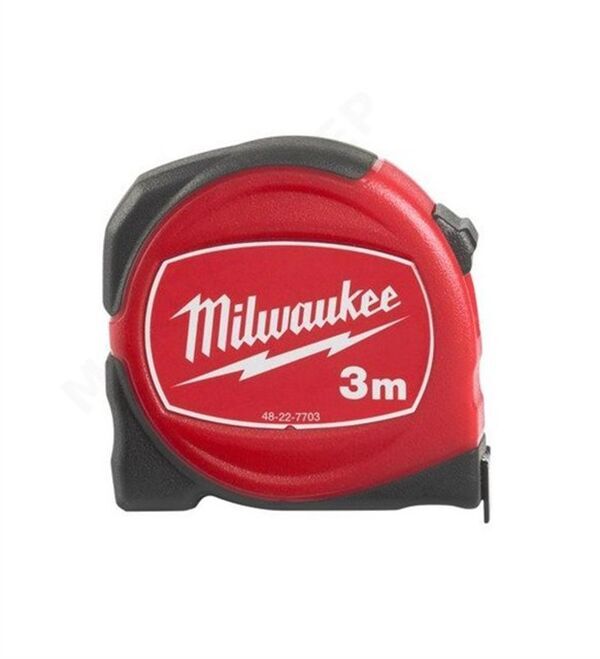 Milwaukee İnce Hafif Şerit Metre Slimline 3 MT/16MM 48227703
