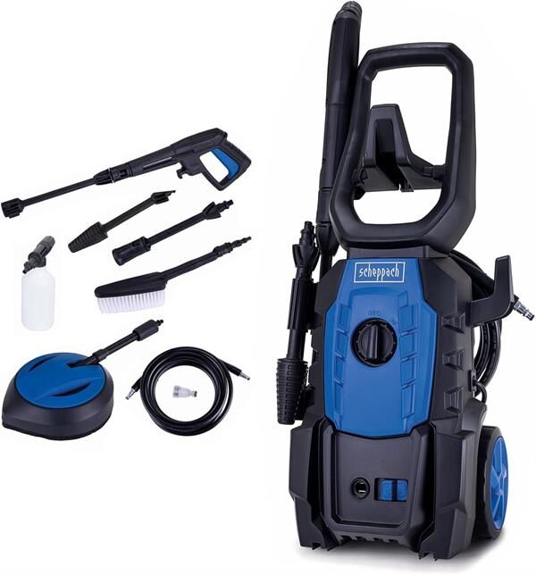 Scheppach HPC1600 Kit Yüksek Basınçlı Yıkama Makinası 1600W 135 Bar