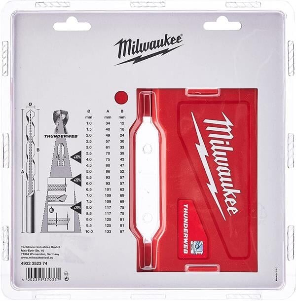 Milwaukee Thunderweb DIN338 Matkap Ucu Seti 19 Parça 4932352374