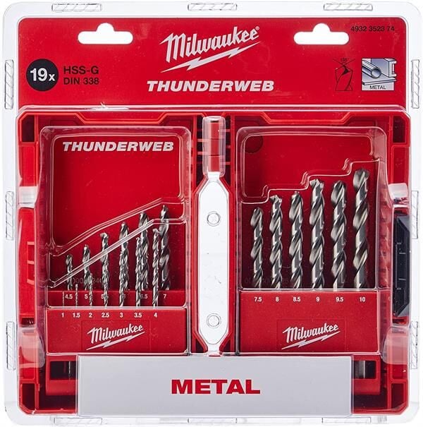 Milwaukee Thunderweb DIN338 Matkap Ucu Seti 19 Parça 4932352374
